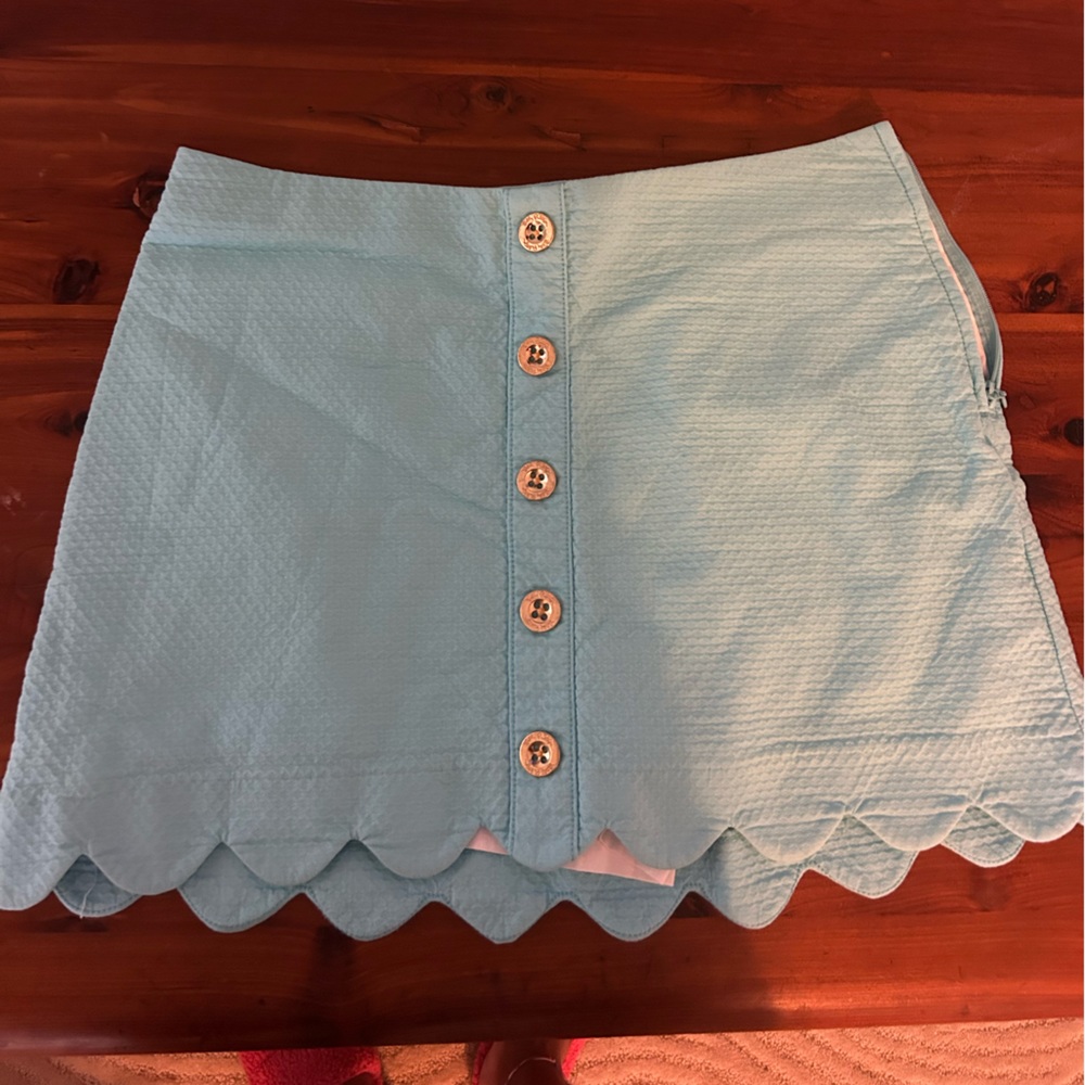 Lilly Pulitzer Size 6 Scallop Hem Colette Skort Light Blue